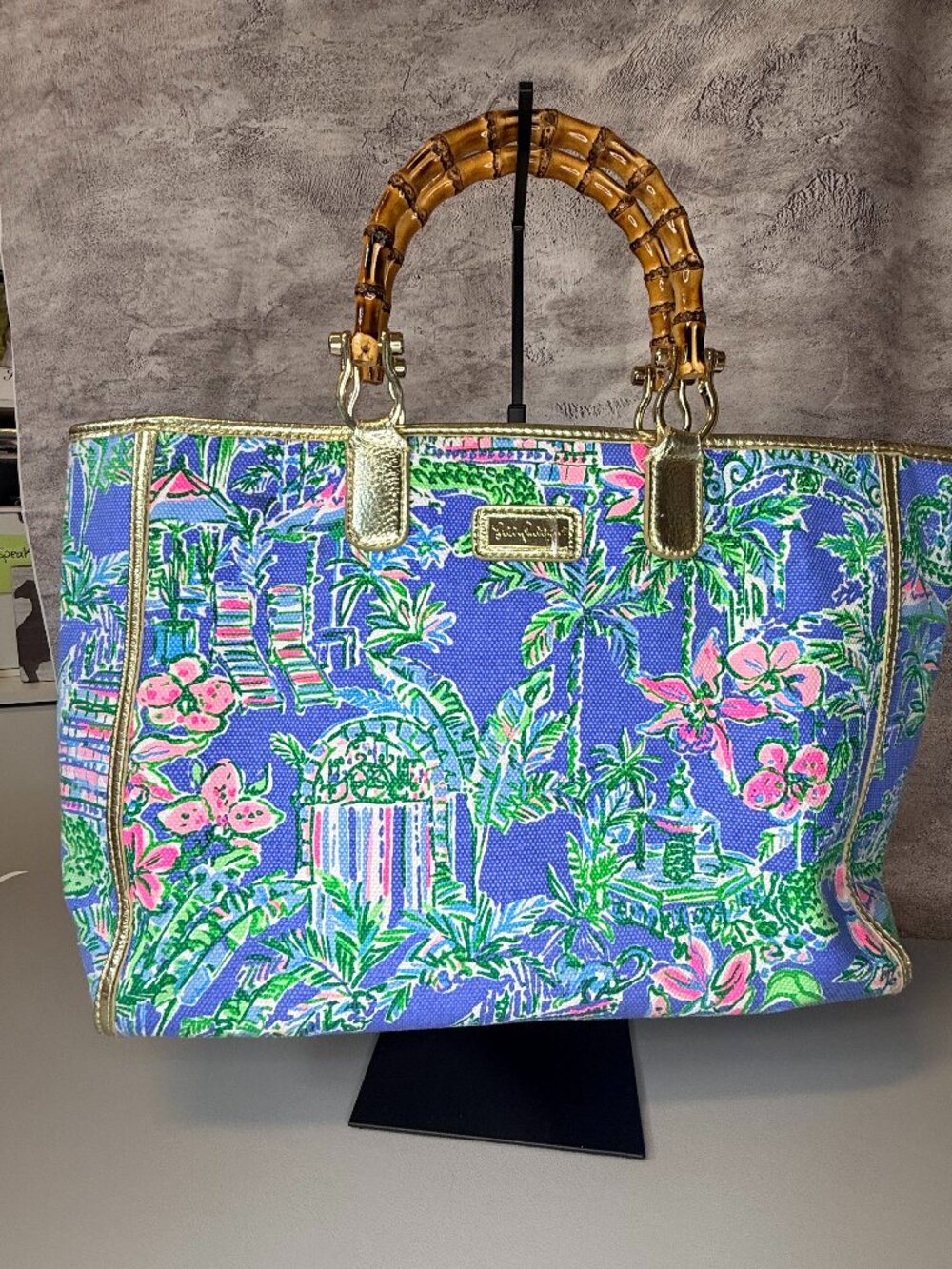 Lilly Pulitzer Greydon Canvas Tote - Beneath the Bougainvillea